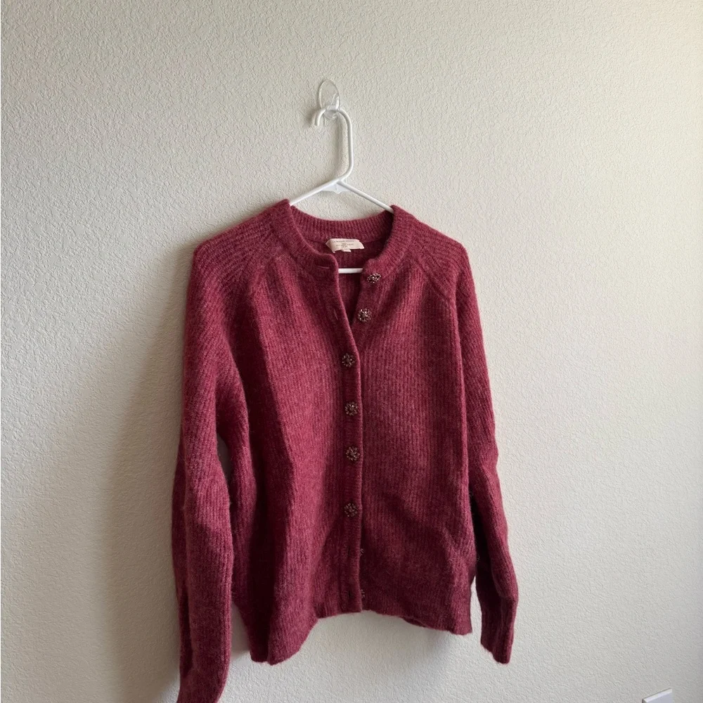 Sezane Othello Jumper in Rosewood - Picture 4 of 7